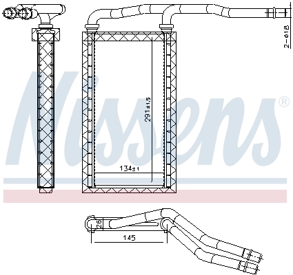 Радіатор пічки (обігрівача) Scania 2301598 ціна, від 67.08 USD