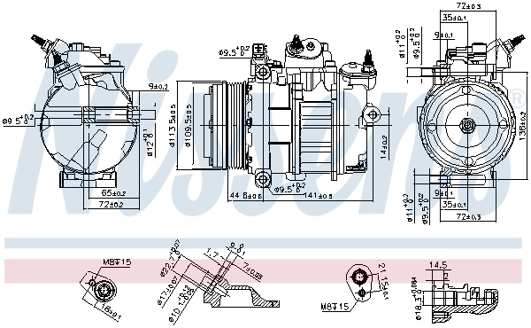 Насос кондиціонера Nissens 890419