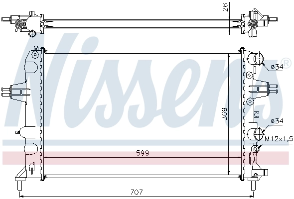 Радіатор 63095A Nissens