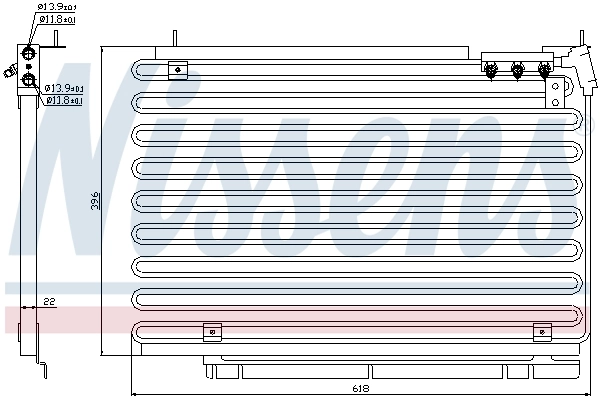 Конденсатор кондиціонера Nissens 94576 ціна, від 117.34 USD