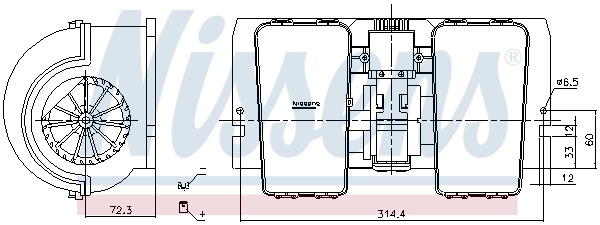 Вентилятора пічки 1829385 DAF