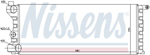 Радіатор охолодження Nissens 62312