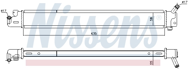 Радіатор охолодження, додатковий Nissens 666209