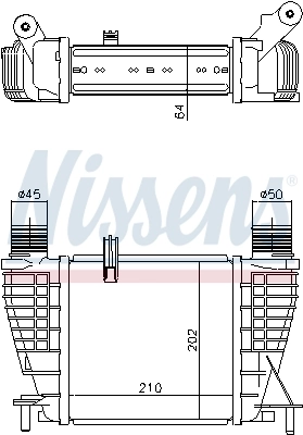 Радіатор інтеркулера Nissens 96396