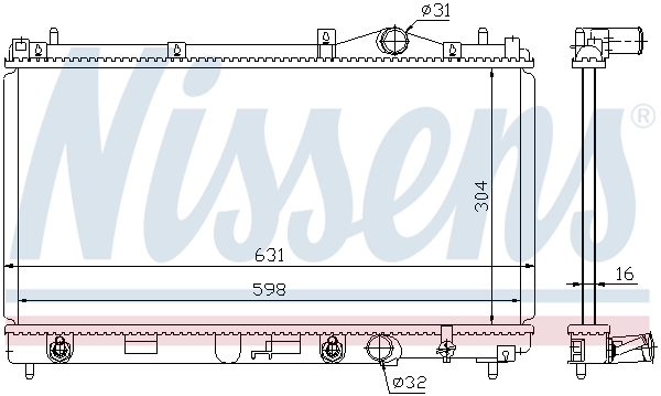 Радіатор 609941 Nissens