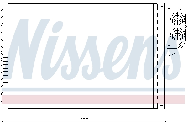 Радіатор обігрівача Nissens 72943