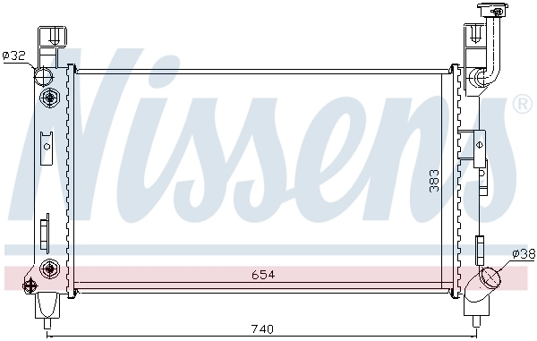 Радіатор 60992 Nissens