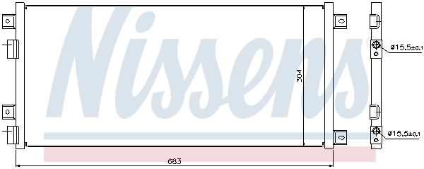 940004 Nissens Конденсатор