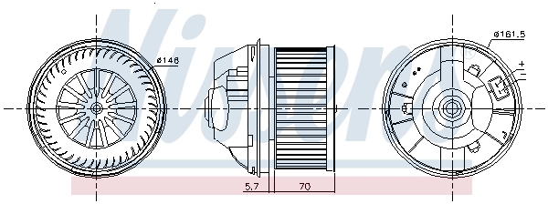 87245 Nissens Електромотор пічки