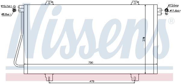 Радіатор охолодження кондиціонера Nissens 94989