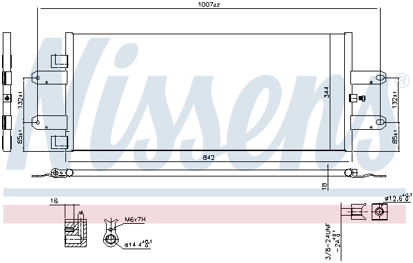 Радіатор охолодження кондиціонера Nissens 940440