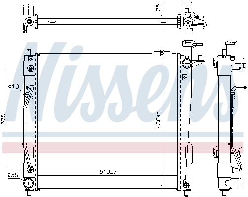 Радіатор охолодження Nissens 675046