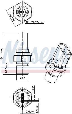 Клапан тиску кондиціонера Nissens 301101