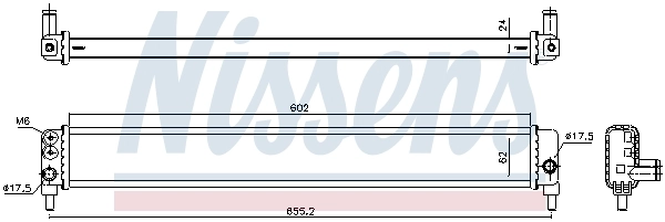 Радіатор охолодження, додатковий Nissens 646944