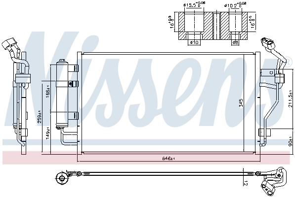 940583 Nissens Конденсатор