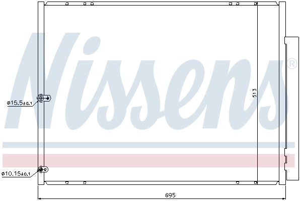Радіатор охолодження кондиціонера Nissens 940297