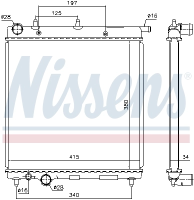 Радіатор охолодження Nissens 61279