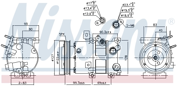 Насос кондиціонера Nissens 890573
