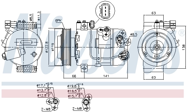 Насос кондиціонера Nissens 890643