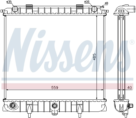 Радіатор 64309 Nissens