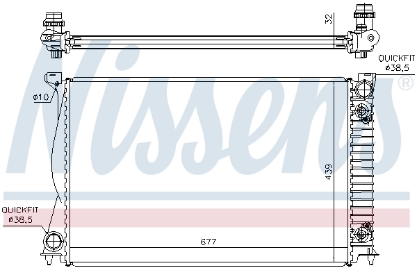 Радіатор охолодження Nissens 60232A