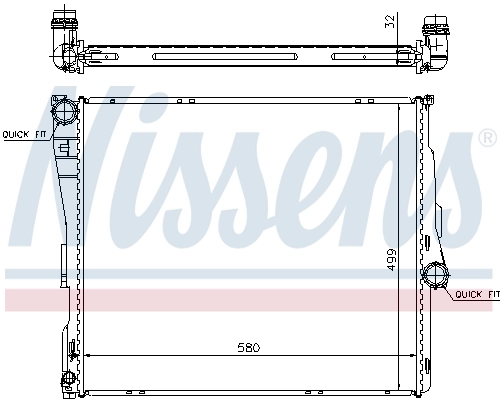 Радіатор охолодження Nissens 60803A