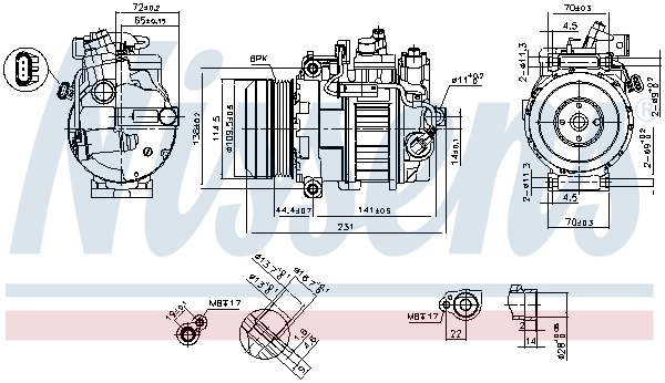 Насос кондиціонера Nissens 890552