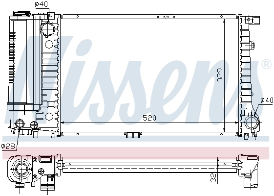 Радіатор 60736A Nissens