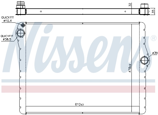 Радіатор охолодження Nissens 60777