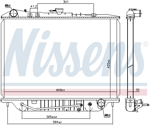 Радіатор 63117 Nissens