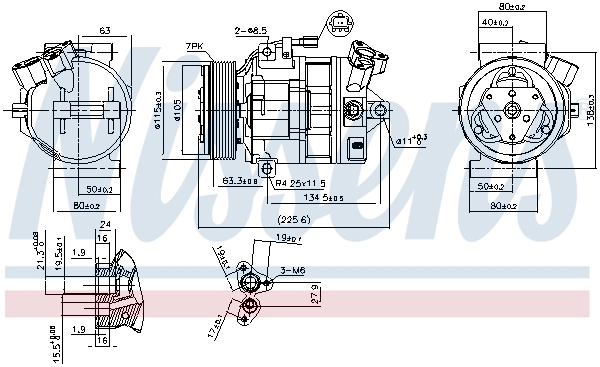 Насос кондиціонера Nissens 890138