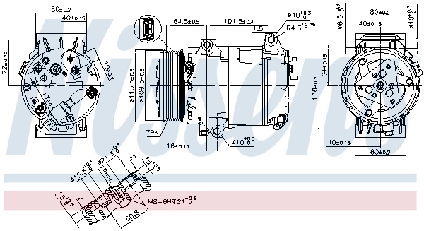 89481 Nissens Компресор холодоагенту
