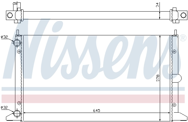 Радіатор 63993 Nissens
