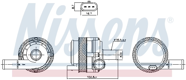 Водяний насос Nissens 831377