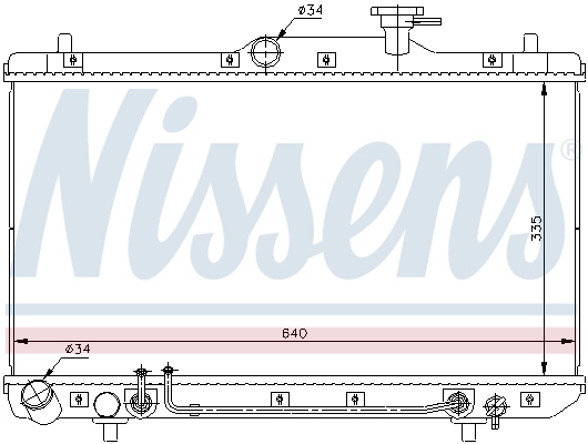 Радіатор 67023 Nissens