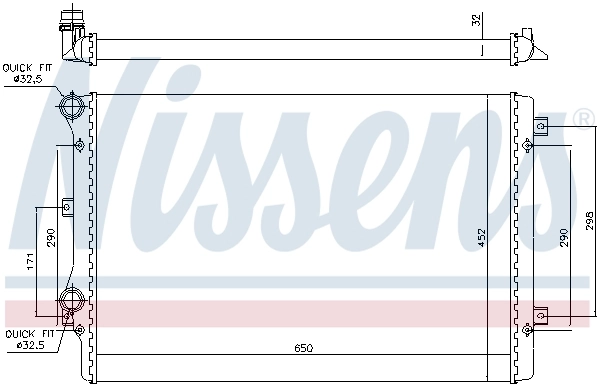 Радіатор 65279A Nissens