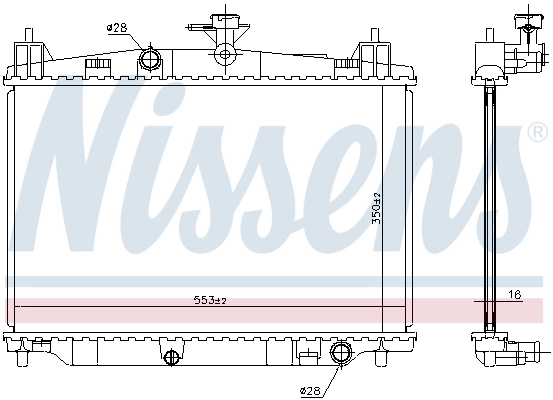 Радіатор 68504 Nissens
