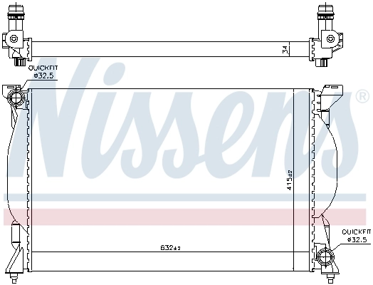 Радіатор охолодження Nissens 60301A