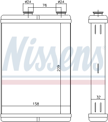 Радіатор обігрівача Nissens 71451