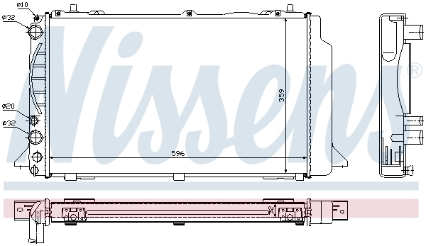 Радіатор охолодження Nissens 60465A