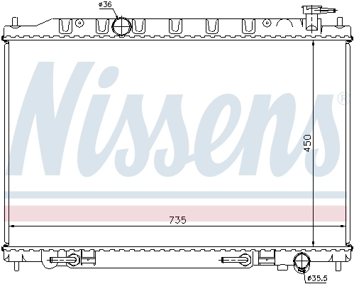Радіатор охолодження Nissens 68712