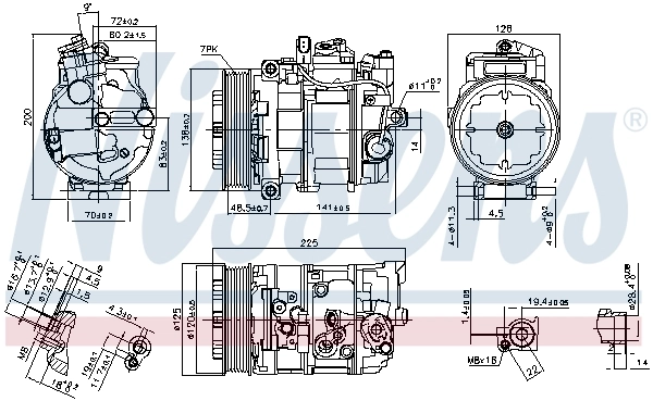 890294 Nissens Компресор холодоагенту