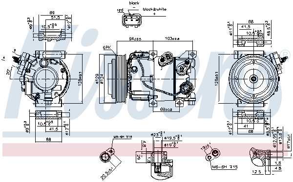 890229 Nissens Компресор холодоагенту