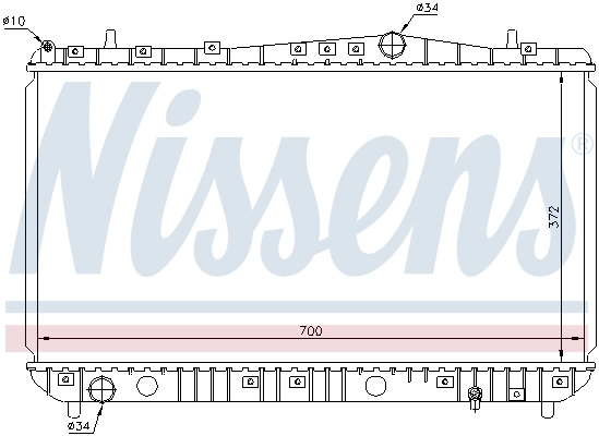 Радіатор 61633 Nissens
