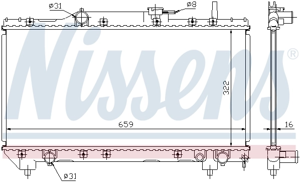 Радіатор 64838A Nissens