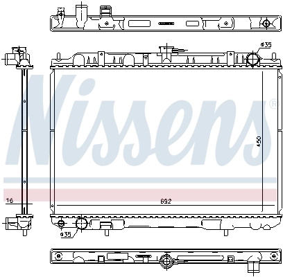 Радіатор 606161 Nissens