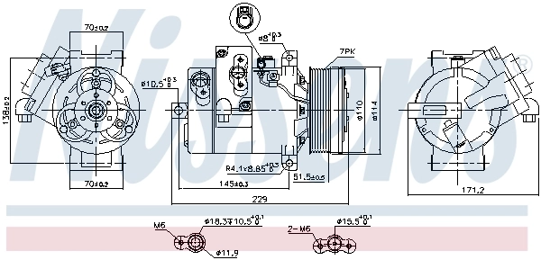 Насос кондиціонера Nissens 890695