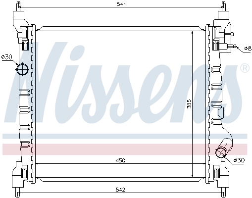 Радіатор охолодження Nissens 61679