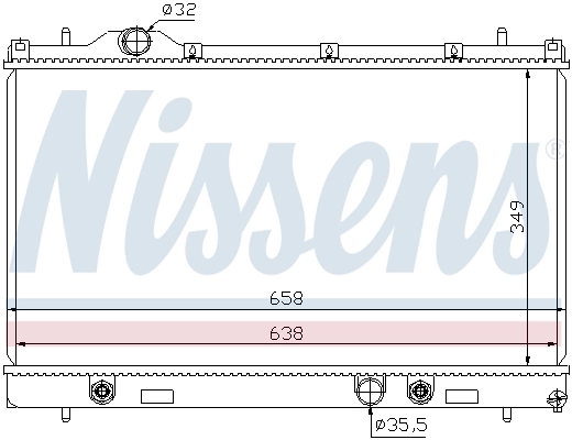 Радіатор охолодження Nissens 69209