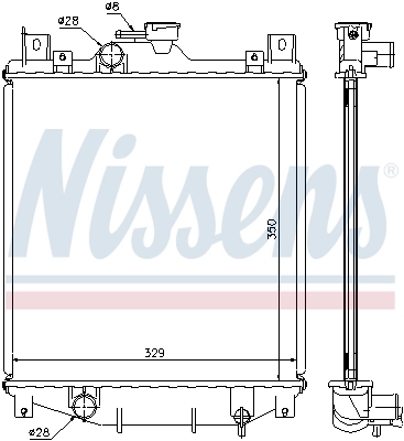 Радіатор охолодження Nissens 64173A